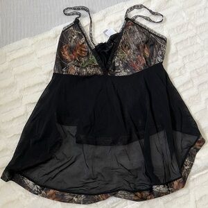 Camo Lingerie Top